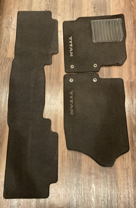 2016 NISSAN TITAN XD CARPET FLOOR MATS OEM