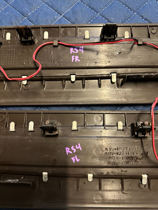 2020-2022 FORD F250 F350 LIMITED ILLUMINATED FRONT DOOR KICK PLATES *SCRATCHED