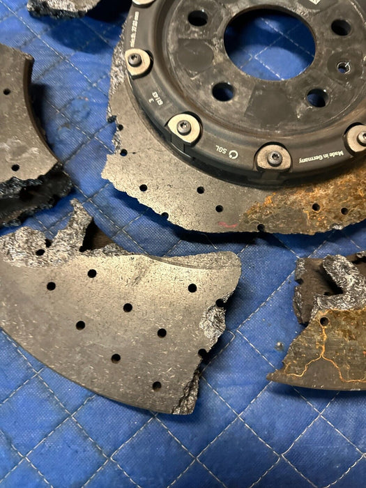 2017 2018 AUDI R8 CARBON CERAMIC ROTOR OEM GENUINE *DAMAGED*