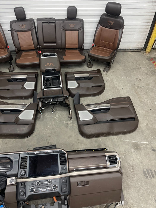 2023 2024 2025 FORD F250 F350 F450 KING RANCH INTERIOR SEATS CONSOLE DASHBOARD