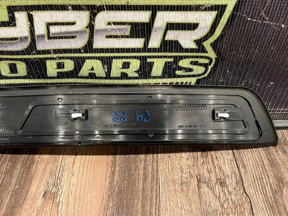 2011 BMW 550i F10 5 SERIES REAR RIGHT M SPORT SCUFF KICK PLATE PANEL OEM *READ!*