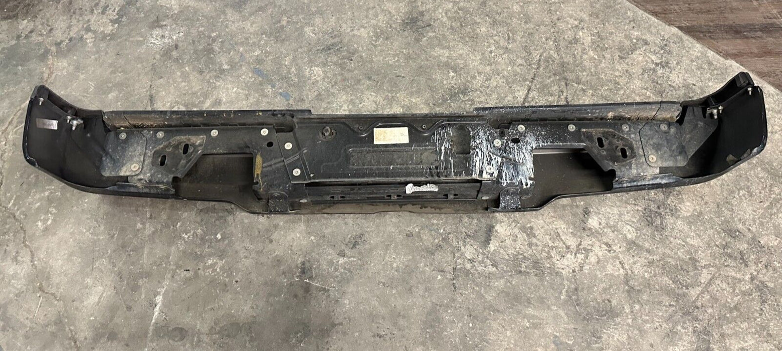 2017-2022 FORD F250 F350 F450 BLACK REAR BUMPER W NO SENORS OEM