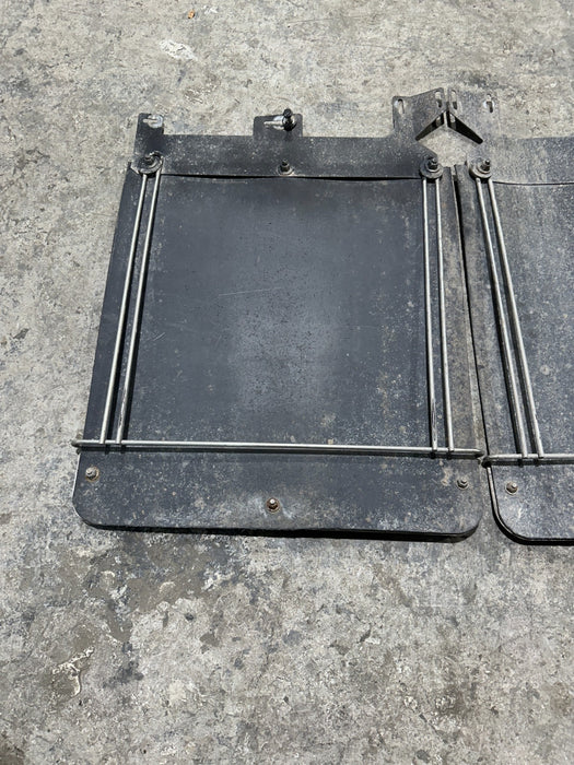 2020-2022 FORD F350 F450 MUD FLAPS SPLASH SHIELD WITH CHROME OEM