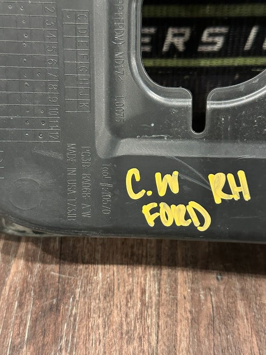 2023-2025 FORD F250 F350 FORD FRONT BUMPER RIGHT TOW HOOK COVER OEM PC3B-8A068-A