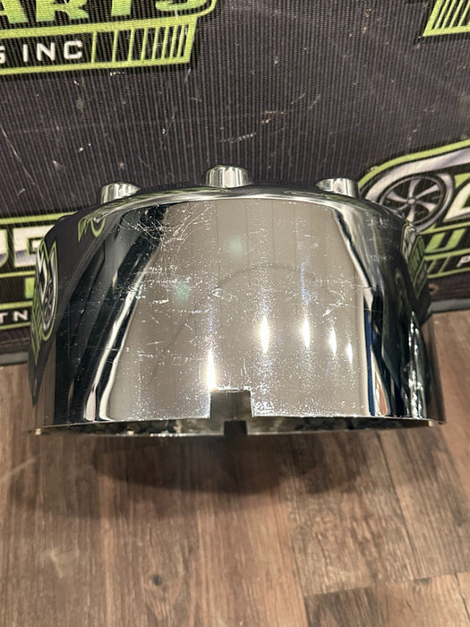 2017-2019 FORD F250 F350 F450 LEFT RIGHT CHROME WHEEL CENTER CAPS OEM *WEAR/READ