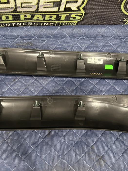 2014 AUDI R8 OEM LEFT RIGHT INNER DOOR SILL SCUFF PLATE COVER TRIM 420 853 905