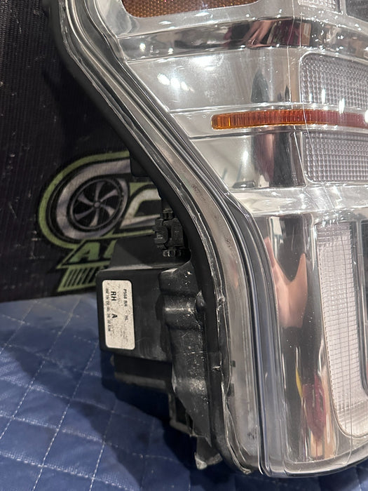 2020 2021 2022 FORD F250 F350 F450 RIGHT PASSENGER SIDE LED HEADLIGHT OEM ~CRACK