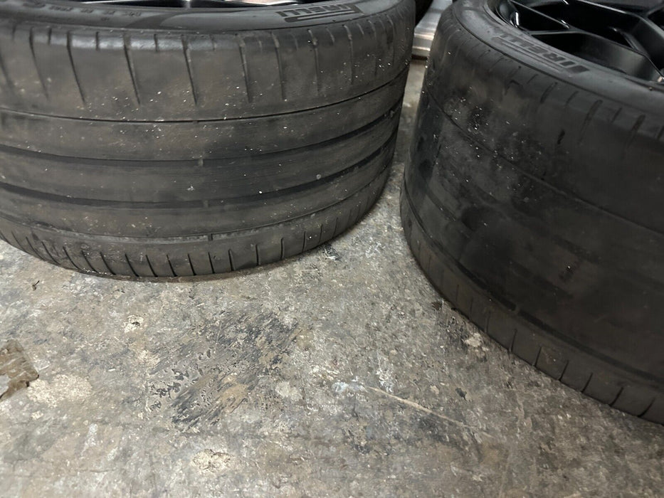 LAMBORGHINI HURACAN EVO CENTER LOCK FRONT REAR WHEELS RIMS 4T0601017AT ~SCUFFS~