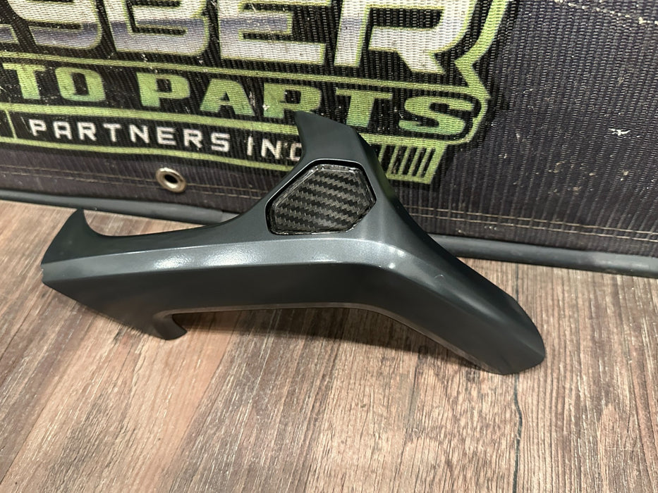 2015-2019 LAMBORGHINI HURACAN LEFT DOOR PANEL HANDLE TRIM W CARBON OEM 4T0867171
