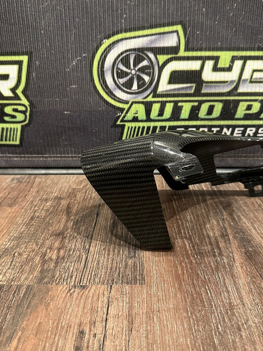 2021 AUDI R8 GAUGE CLUSTER LEFT RIGHT CARBON FIBER TRIM PAIR OEM *READ/SCUFFS*