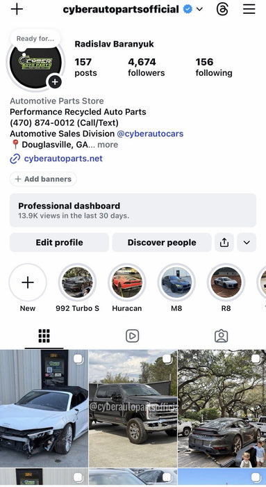 2017 - 2023 AUDI R8 5.2L V10 ENGINE 41K MILES