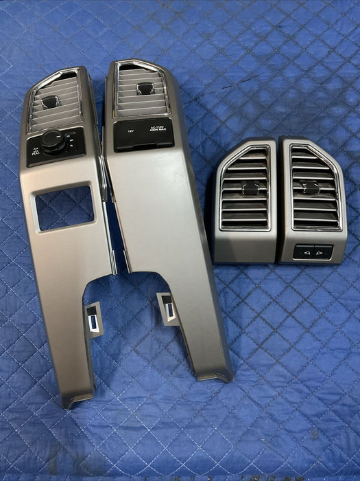 2017-2019 FORD F250 F350 F450 KING RANCH DASH AIR VENTS SET OEM~COSMETIC WEAR~