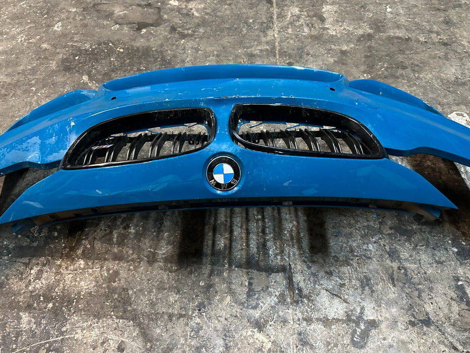 2015-2020 BMW M4 F82 FRONT BUMPER LAGUNA SECA BLUE (448) ~DAMAGE~