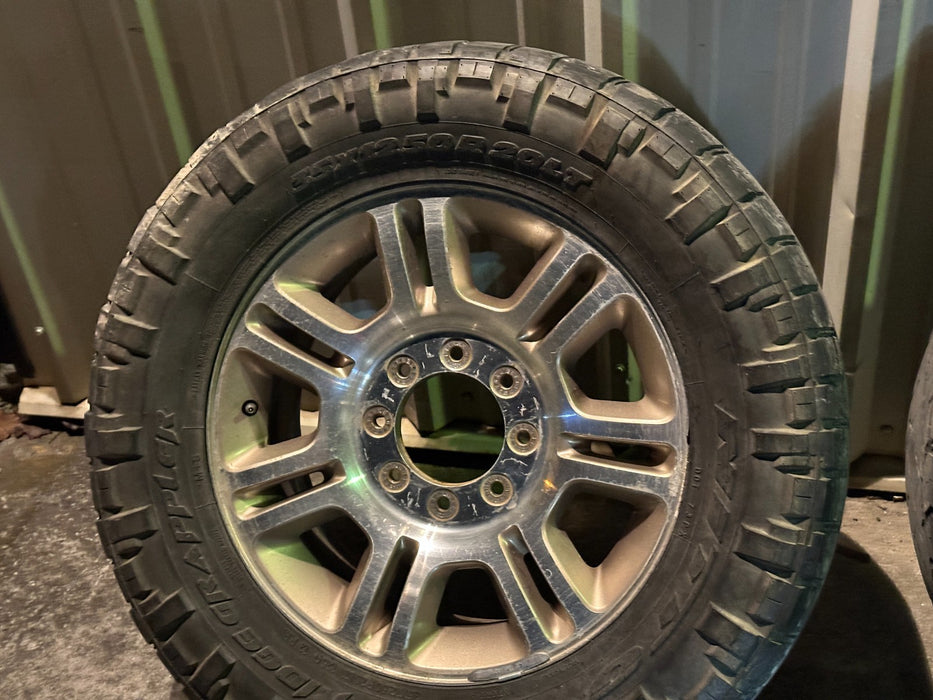 2016 FORD F250 PLATINUM 20" STOCK FACTORY TAKE OFF WHEELS 35X12.50