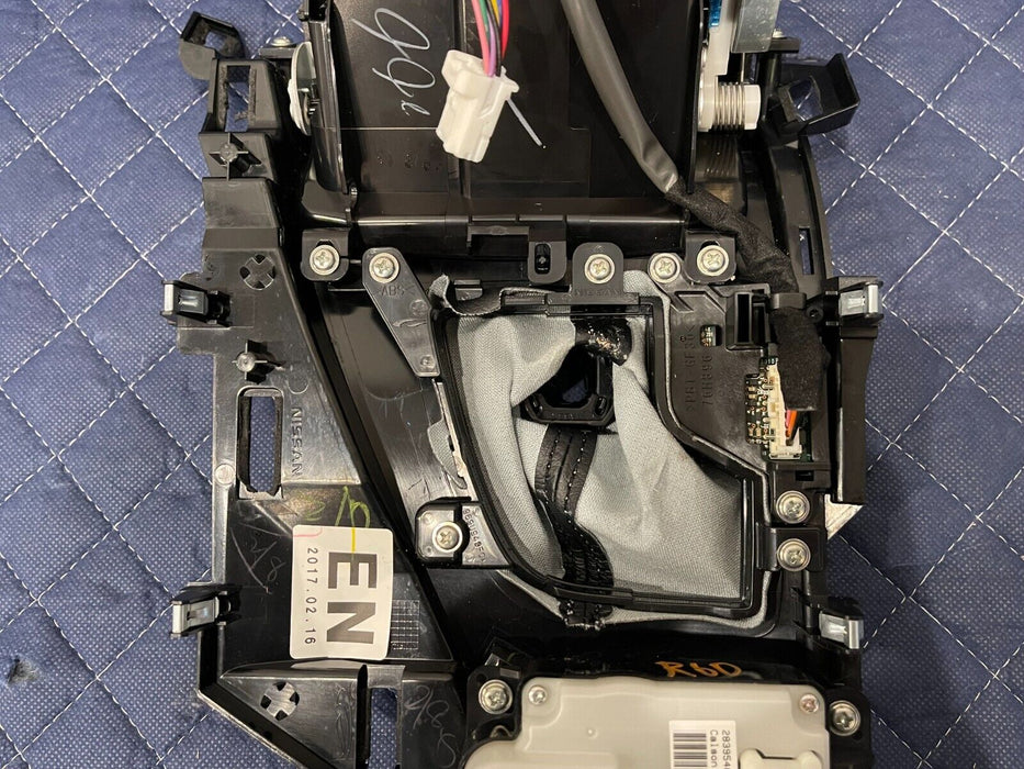 2017 INFINITI Q50 RED SPORT CENTER CONSOLE SHIFTER BEZEL TRIM OEM