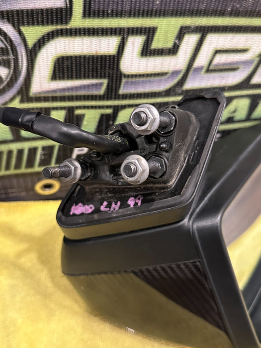 2021 AUDI R8 DRIVER LEFT CARBON FIBER DOOR MIRROR OEM *PPF FLAWS/CF IS GOOD*