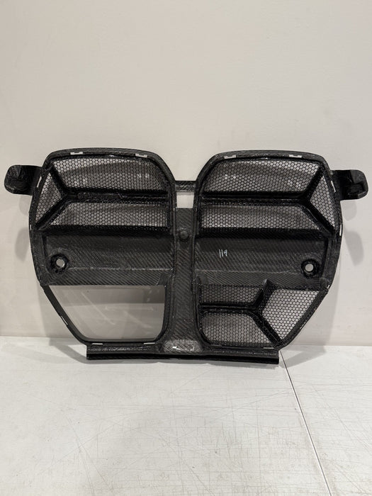 2024 BMW M3 M4 G80 G82 FRONT BUMPER CARBON FIBER GRILLE *CRACK/SCUFFS PICS 5-9*