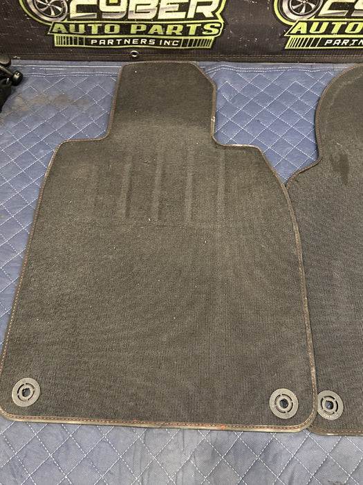 2014 PORSCHE 911 TURBO S FRONT LEFT RIGHT CARPET MATS OEM * SLIGHT WEARS*