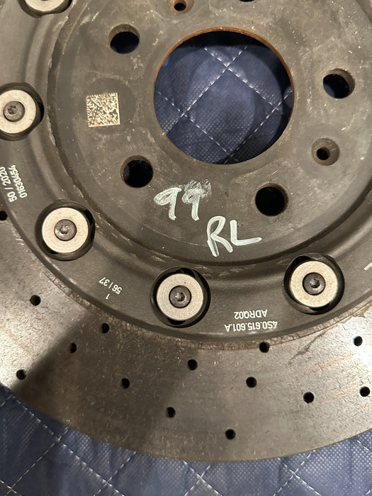 2021 AUDI R8 LEFT DRIVER CARBON CERAMIC BRAKE ROTOR OEM 4S0 615 602 A ~READ!!~