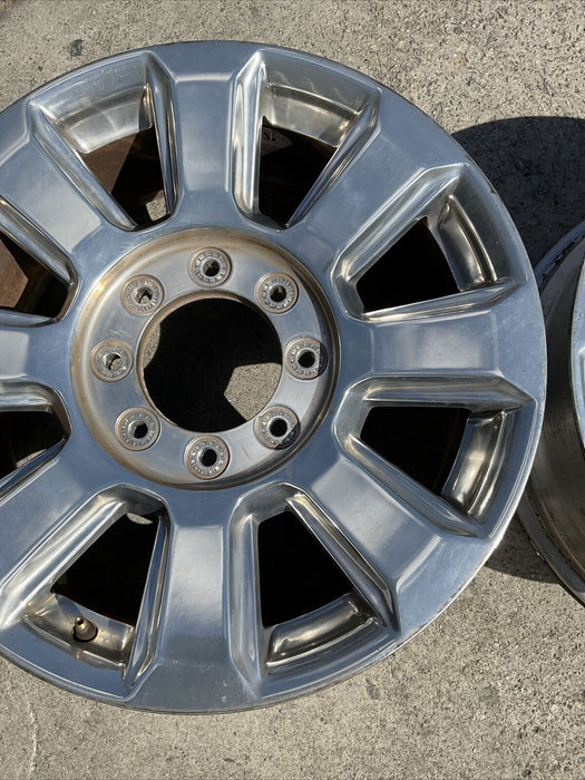 2017-2022 FORD F250 F350 F450 PLATINUM OEM WHEEL RIM PAIR (2) 20X8~MINOR SCUFFS~