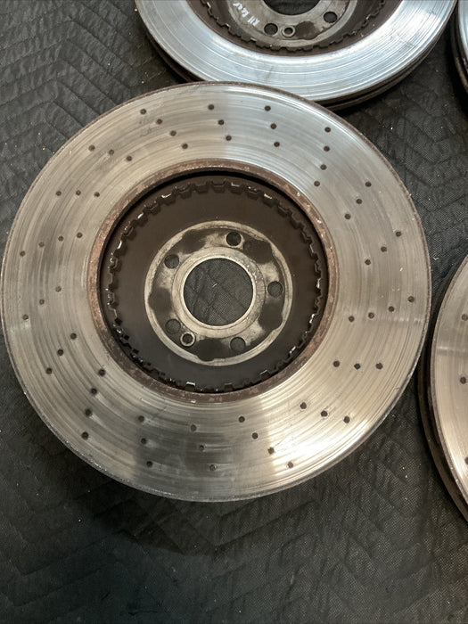 2014 MERCEDES S550 W222 BRAKE ROTORS FRONT REAR SET OEM