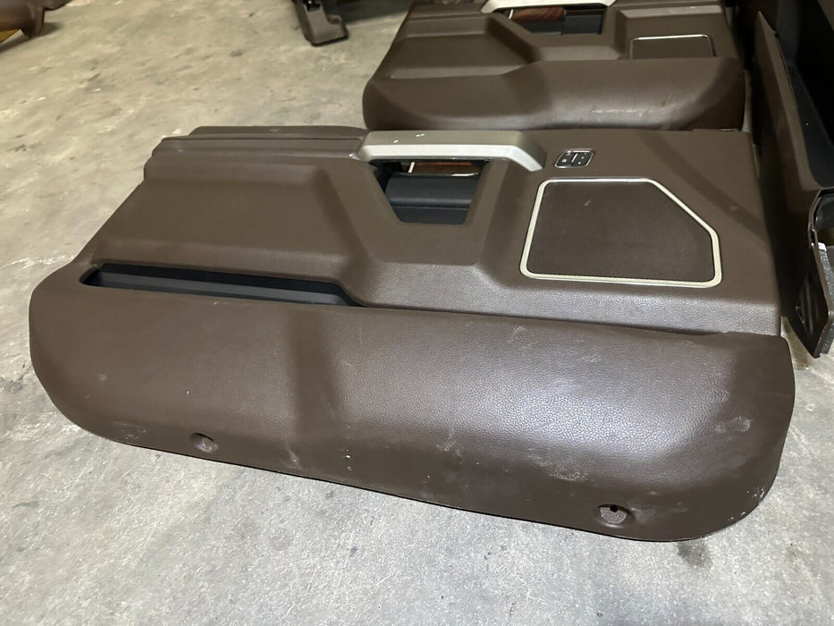 2017 FORD F250 F350 F450 KING RANCH INTERIOR SEATS DOORS PANELS CENTER CONSOLE