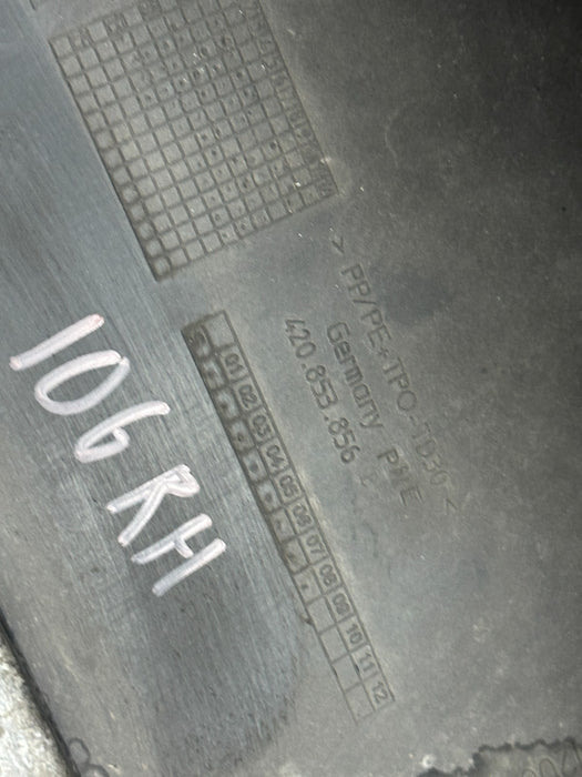 2014 AUDI R8 RIGHT PASSENGER SIDE SKIRT ROCKER PANEL OEM 420 853 856 ~MINOR WEAR