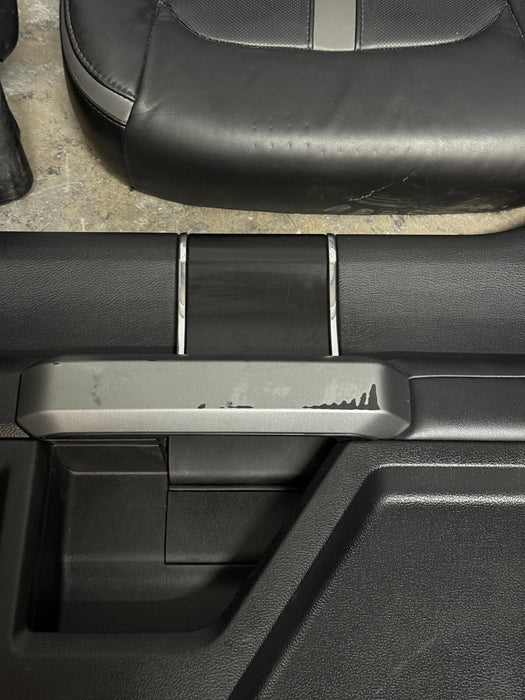 2017-2019 FORD F250 F350 F450 PLATINUM INTERIOR FRONT REAR SEATS CONSOLE PANELS