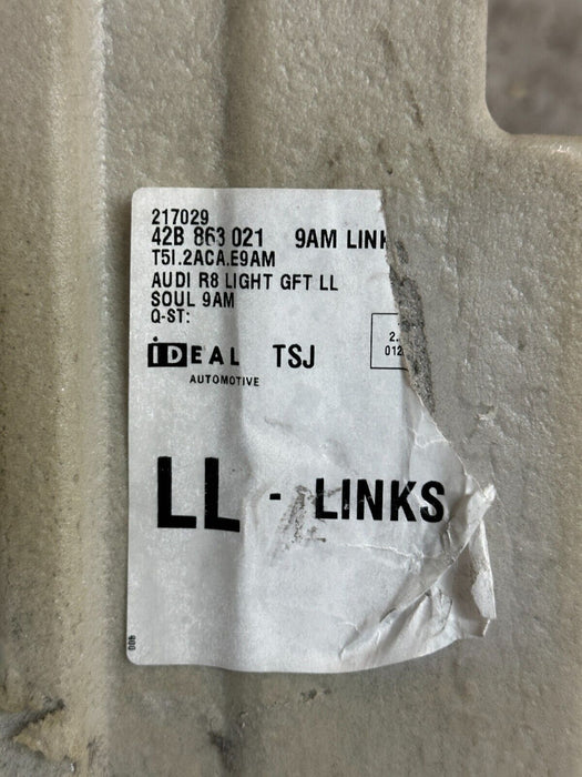 2012-2014 AUDI R8 V10 OEM COUPE CARPET FLOOR COVER PASSENGER RIGHT 42B863021