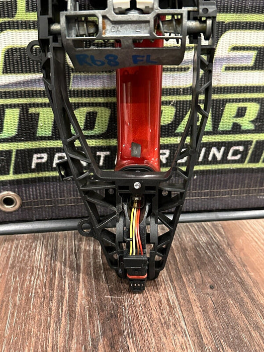 2020 BMW M8 COMP F93 FRONT DRIVER LEFT DOOR HANDLE MOTEGI RED - C3K OEM *READ*