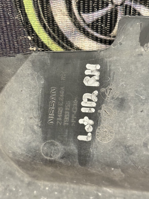 2017 NISSAN TITAN XD RESERVE RADIATOR SUPPORT RIGHT AIR DUCT TRIM OEM 21468EZ40A