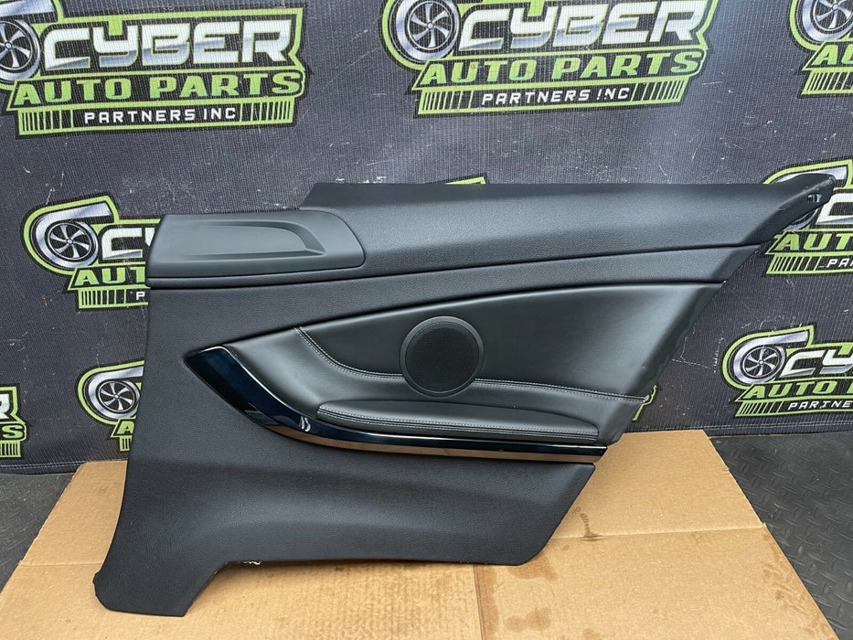 2015 BMW M4 F82 REAR SIDE QUARTER PANEL BLACK LEATHER TRIMS OEM 2016 2017 2018