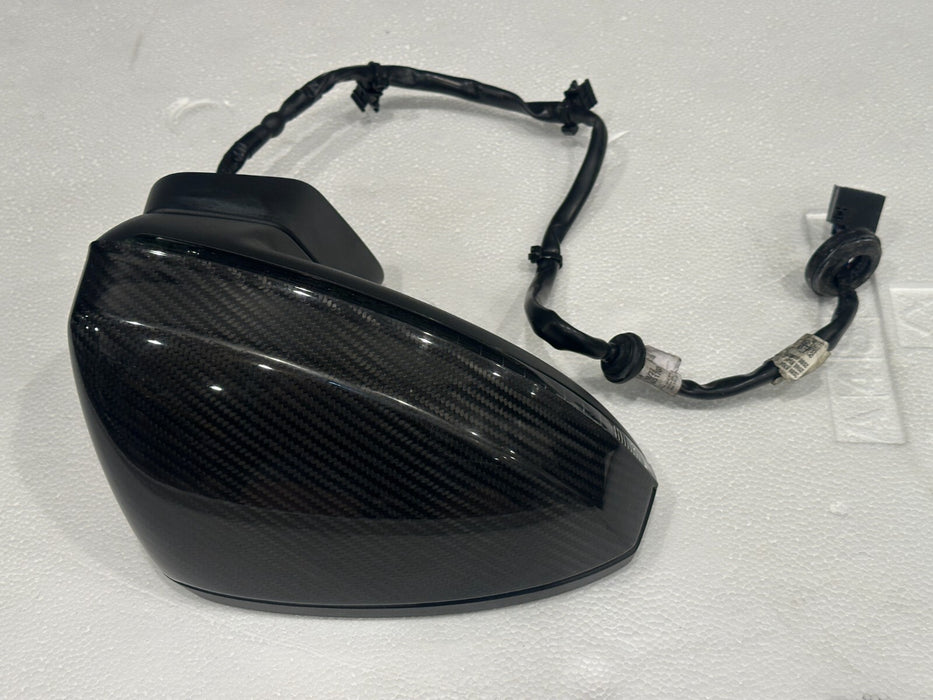 2017-2023 AUDI R8 CARBON FIBER DOOR MIRROR LEFT RIGHT PAIR OEM GENUINE