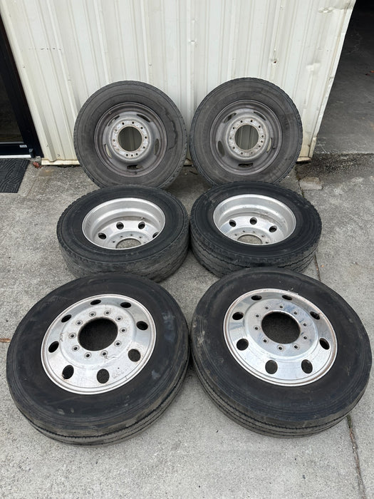 10x225 FORD F450 F550 RAM 4500 5500 ALLOY WHEELS RIMS 19.5X6 OEM