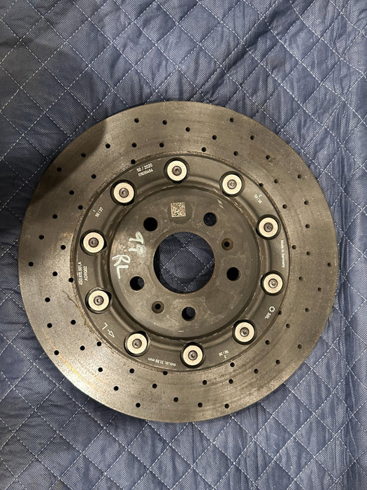 2021 AUDI R8 LEFT DRIVER CARBON CERAMIC BRAKE ROTOR OEM 4S0 615 602 A ~READ!!~