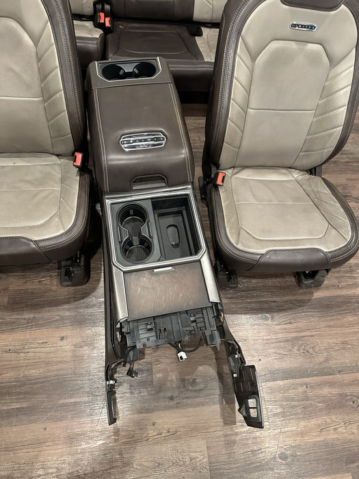 2017 2018 2019 FORD F250 F350 F450 LIMITED FRONT REAR SEATS CENTER CONSOLE OEM