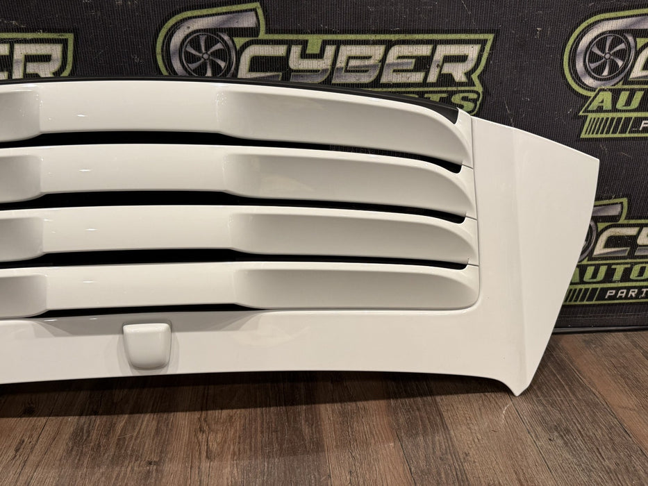 2014 PORSCHE 911 TURBO S 991 WHITE REAR DECK LID ENGINE VENT PANEL OEM