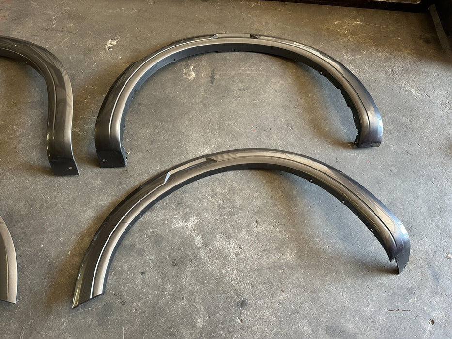 2016 2019 NISSAN TITAN XD PRO-4X FRONT & REAR FENDER FLARE SET OEM 63810 EZ40A