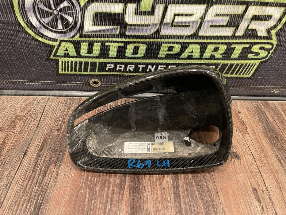 2012 AUDI R8 V8 LEFT CARBON FIBER MIRROR HOUSING COVER OEM 420 857 501 *READ!!!*