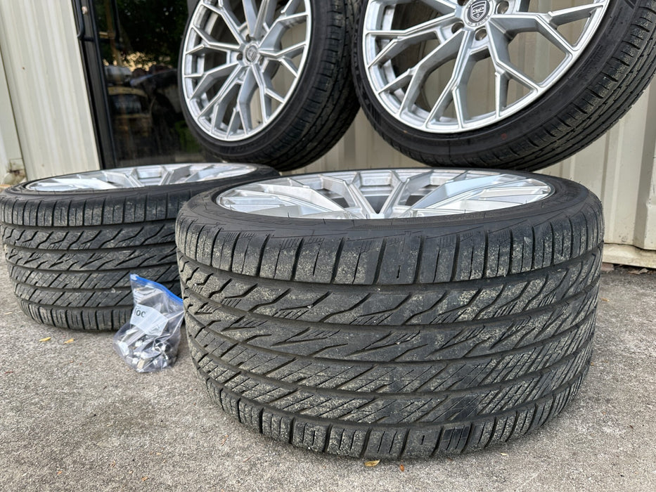 5x108 GWG Wheels 20x10.5 REARS 20x9 FRONTS FORD JAGUAR NEW NITTO TIRES