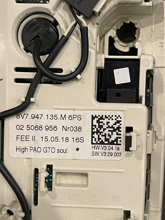 2017-18 AUDI R8 OVERHEAD CONSOLE DOME LAMP ASSEMBLY OEM 8V7 947 135 M