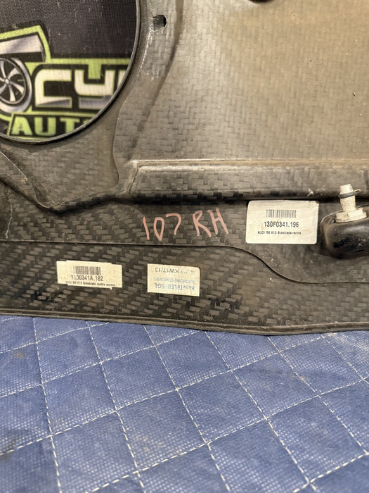 2014 AUDI R8 PLUS PASSENGER SIDE CARBON FIBER BLADE OEM GENEUINE *HAS PPF*