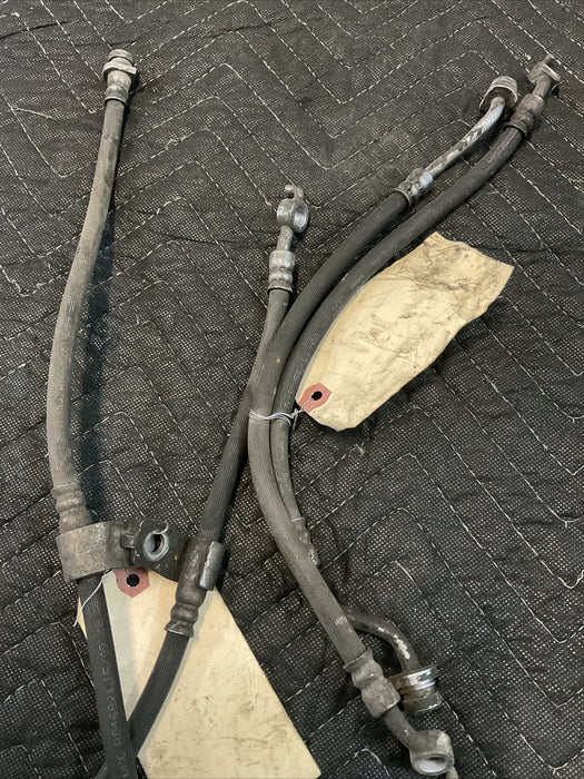 2016 HYUNDAI GENESIS COUPE REAR/ FRONT BREMBO BRAKE LINES PAIR SET LH RH OEM