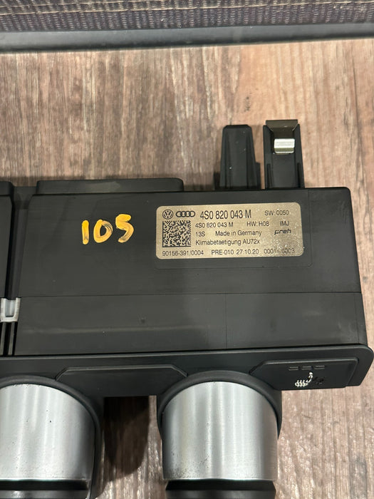 2021 AUDI R8 HVAC HEAT AC A/C CONTROL UNIT OEM 4S0 820 043