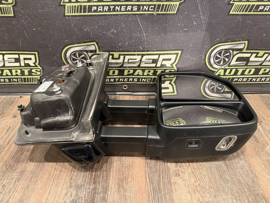 2017-22 FORD F250 F350 F450 PASSENGER RIGHT TOW MIRROR W CAMERA & BLIND SPOT OEM