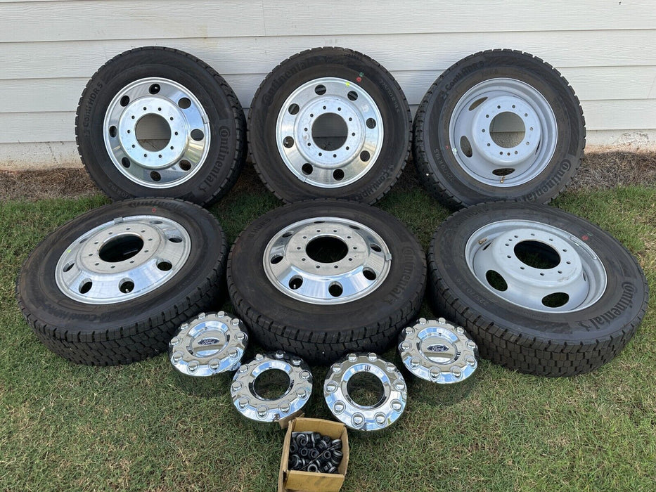 2024 Ford F450 Take Off Set Wheels Rims Tires (6) 10x225 ~ONLY 700 MILES~