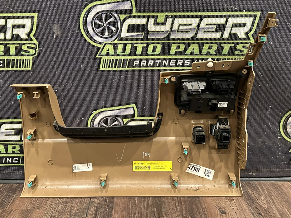 2023-2024 FORD F350 BAJA TAN LEFT KNEE PANEL / STEERING COLUMN COVER OEM