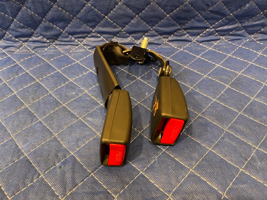 2017 INFINITI Q50 RED SPORT REAR LEFT RIGHT & MIDDLE SEAT BELT BUCKLES (3) OEM