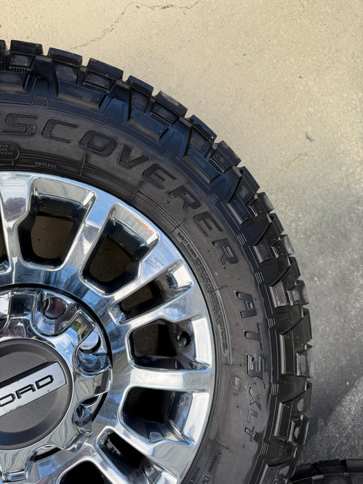 FORD F250 F350 ALLOY FACTORY WHEELS COOPER DISCOVERER AT3XLT LT275/70R18