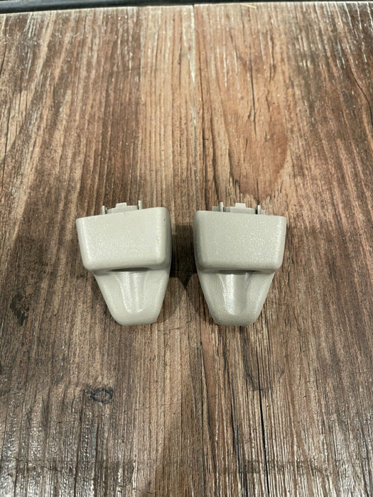 2017-2019 FORD F250 F350 F450 LIMITED GRAY SUN VISOR HOOK HOLDER RETAINERS OEM